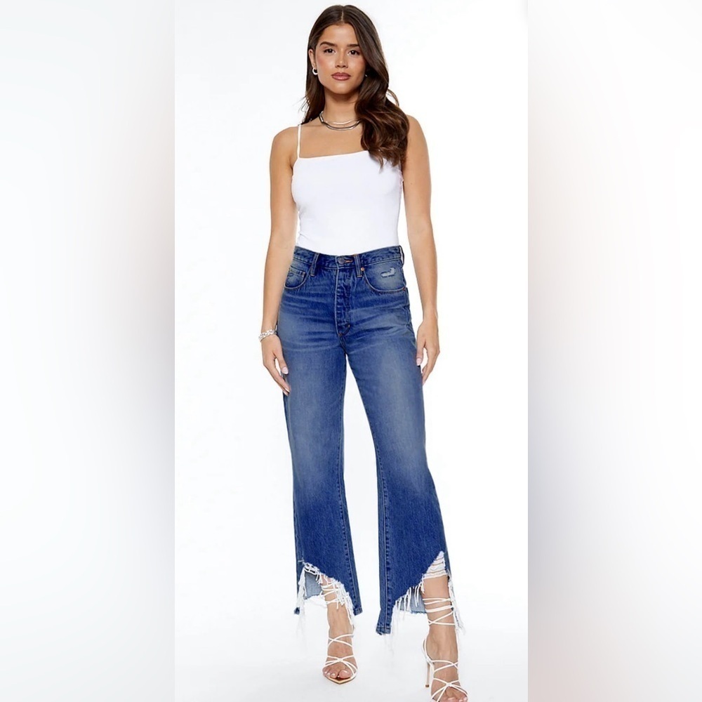 Blue Revival Chop Shop Straight Jeans, Size 27  (v)